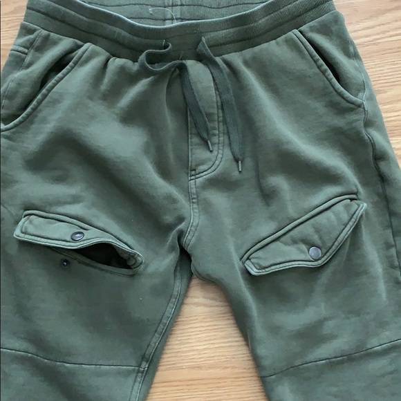 Olive joggers American stitch - Picture 2 of 4